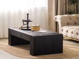 Living Room Wood, Versatile ,Black Wood Coffee,Modern Black Solid Wood Coffee W2729P199003