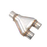 Y-Pipe Exhaust Pipe Adapter Connector 2''/2.25''/2.5''/2.75''/3''ID Single/Dual MT015005 44099273