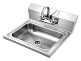 17" x 15" 304 Stainless Steel Wall Mounted Hand Sink.NSF Certified.Durable & Easy to W3629P365488