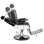 ZUN All Purpose Recline Hydraulic Barber Chair Heavy Duty Salon Spa Beauty Equipment Black 04531476