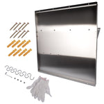 ZUN Range with Shelf 29.5 x 29.5 Inch Range Hood Wall Shield for Range Hood Stainless 30553584