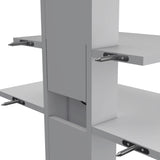 Minot Floating Shelf, Sleek Dual-Shelf Wall Unit with Cable Management B128P176177