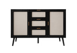 ZUN 2 Door 3 Drawer Cabinet, Accent Storage Cabinet, Suitable for Living Room, Bedroom, Dining Room, W688137475