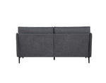 ZUN 2.5 Seater Sofa For Primary Living Space , Bed Room, Office, USB Charge Port , 2 Pillows,Metel Legs W820P224378