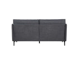 ZUN 2.5 Seater Sofa For Primary Living Space , Bed Room, Office, USB Charge Port , 2 Pillows,Metel Legs W820P224378