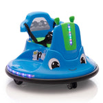 ZUN 12V Snail-Shaped Kids Electric Bumper Car with Remote Control, Ride On Car with LED Lights, Music, W2181P160634