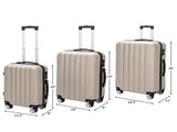3-in-1 Multifunctional Large Capacity Traveling Storage Suitcase Luggage Set Champagne 91577439