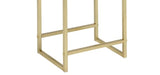 Coleen White & Brass Finish Accent Table B2726P270971