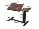 Bedside Table,Folding Overbed Bedside Desk Mobile Rolling Laptop Stand Tilting Overbed Table with W2641P298251