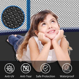 ZUN 12ft Blue Outdoor Toddler Trampoline with Enclosure Safety Net Jumping Fun Trampoline, heavy-duty 29596203