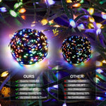 ZUN Christmas Rope Lights,1000LED/328Ft Outdoor Decorative String Strobe with 8 Modes/Remote/IP67 24548604