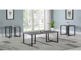Weathered Grey and Black 3-piece Occasional Set B062P153613