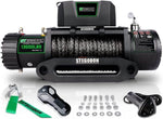 ZUN STEGODON New 13000 LBS Electric Winch T3,12V Synthetic Rope with Wireless Handheld Remotes and Wired W121842979