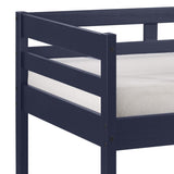 ZUN Navy Blue Twin Loft Bed with Reversible Ladder B062P181276