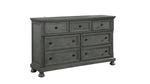 ZUN Modern Style 7-Drawer Dresser Made with Wood & Rustic Gray Finish B009P152360