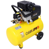 4.5HP Portable 13 Gallons Oil-Lubricated Air Compressor Tank Ultra Quiet Horizontal Tank Adjustable 48714022