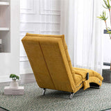 COOLMORE Linen Massage Chaise Lounge Indoor with Remote Control,Ergonomic Electric Massage Long W39539621