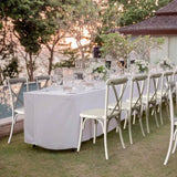 2pcs X- back Garden Plastic Folding Chair White 51284971