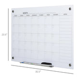 35 "x23" Calendar Planner Dry Wipe Wall Calendar with 4 Marks and 1 Eraser 52956456