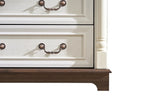 ZUN 7 Drawer Dresser Chest for Bedroom with Wooden Base and Riser Trim, Wooden Rustic Rustic Chest of W2393P252365