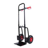 Heavy duty manual truck double handles 330 lb steel trolley for moving heavy platform truck W22770001