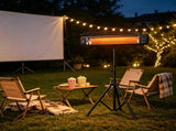 1500W Electric Standing Patio Heater IP65 Waterproof Outdoor Infrared Heater with Tripod 3 Heat 80489714
