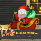8 Feet Christmas Decoration Christmas Inflatable Santa Rides Sled 01324461