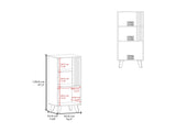 Ac Chin Storage Cabinet with a Door and Open Storage, Wengue Natural Oak B128P263716