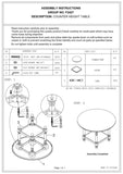 ZUN Light Grey Dining Table Round Dining Table 1pc Table Only Open Shelf Acacia Veneer Dining Room B011P193975