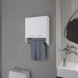 Goodyear Medicine Cabinet in Melamine With a Towel Bar, White B128P237152