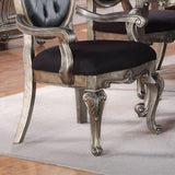 Silver Grey and Antique Platinum Tufted Side Chair B062P209234