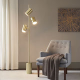 ZUN 3-Light Metal Floor Lamp B035100336