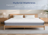 King Size Mattress in a Box 12 Inch Memory Foam Hybrid Mattress with Pocketed Springs Medium Firm 81220391