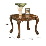 Cherry Oak End Table with Claw Leg B062P209072