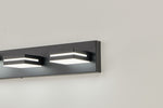 ZUN Modern Black LED Vanity Light, 5-Lights Wall Sconce for Bathroom and Mirror, Sleek Minimalist W1340P248797