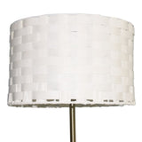 Minimalist Floor Lamp, Slim Standing Light with Neutral Shade for Contemporary Living Room & Bedroom B183P315095