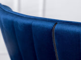Leland Fabric Upholstered Wingback Bar Stools, Set of 2, Blue T2574P165110
