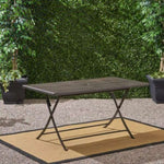 ZUN RIAD RECTANGLE FOLDABLE DINING TABLE 61381.00MBRN