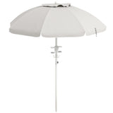 ZUN Outdoor beach umbrella-Cream White （Prohibited by WalMart） 25056736