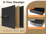 8 Drawers Fabric Cabinet Metal Frame Wide Wood Top Storage Tower TV Stand Clothes Organizer for 02412685