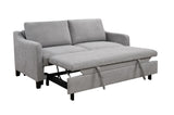 ZUN 69"3 in 1 Convertible Queen Sleeper Sofa Bed, Modern Fabric Loveseat Futon Sofa Couch w/Pullout Bed, W1417132011