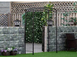 7Ft Decorative Metal Garden Arch Arbor Trellis for Vines, Bridal Party & Wedding Use 88520002