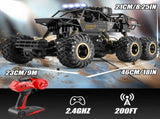 2026 2 Batteries 110 46cm Rock Crawler Rechargeable Off Road Truck 6WD , Metal Shell LED Headlights 18308485
