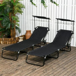 ZUN Folding Lounge Chairs / beach chair （Prohibited by WalMart） 12150386