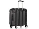 ABS Trolley Case 20in 24in 28in 3PCS Suitcase Set Striped Textured Suitcase Black 59497165