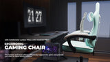 Gaming Chair, Ergonomic Computer Chair with Footrest and Massage Lumbar Support, Height Adjustable W2367P288702