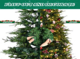 7.5 FT Artificial Christmas Tree with DIY 400 Warm White LED Lights, Hinged Xmas Pine Tree with Tree 94724856