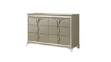 Modern Style 6-Drawer Dresser Made with Wood & Mirrored Accents B009130150