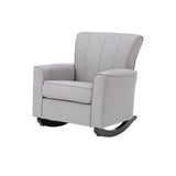 ZUN ACME Denzell Rocking Chair, Gray Linen AC02185