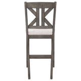 Barn Grey and Light Khaki Counter Height Stool B062P153498